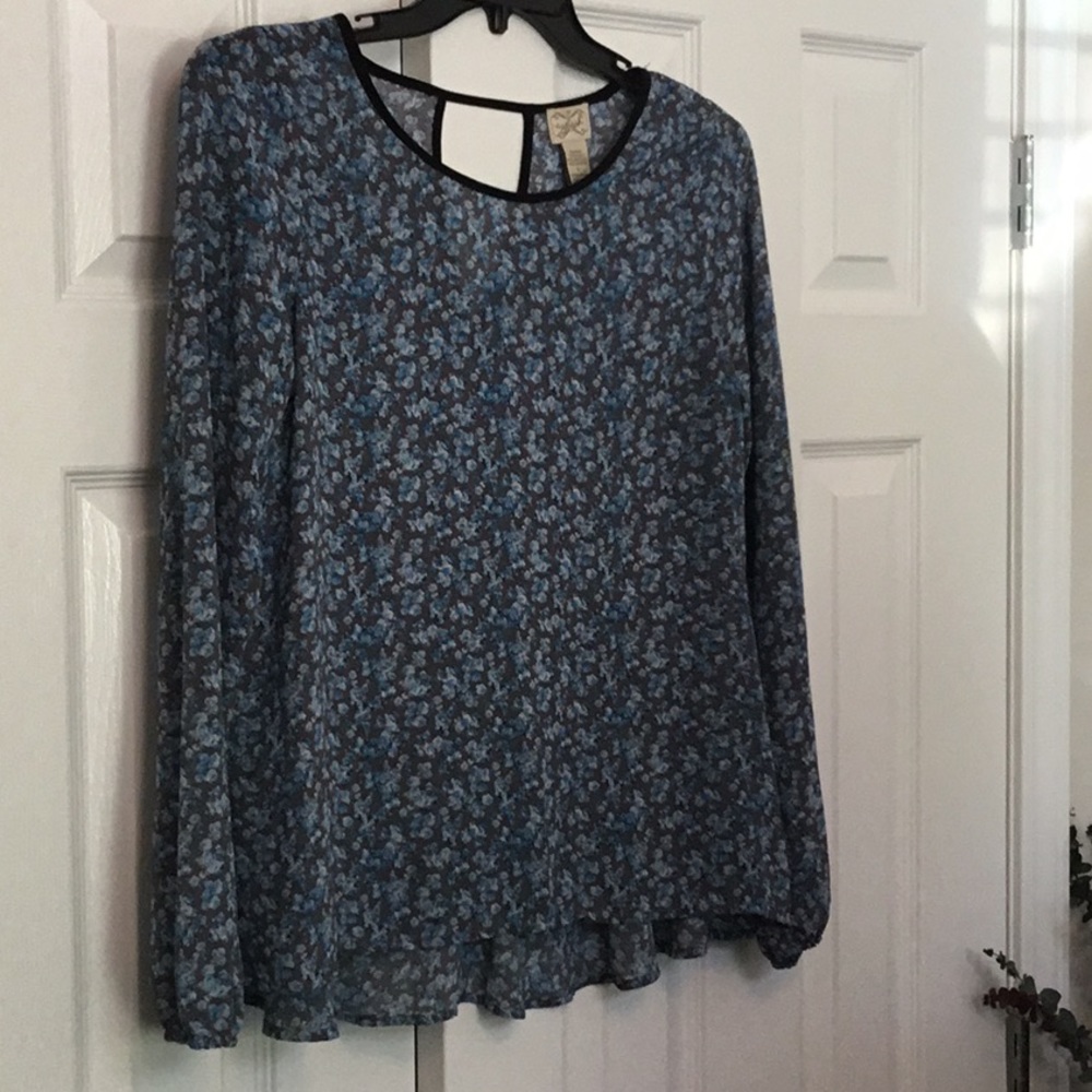 Eyelash Couture large sheer blouse